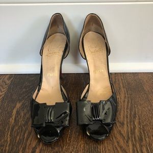 Authentic Patent bow Christian Louboutin shoes